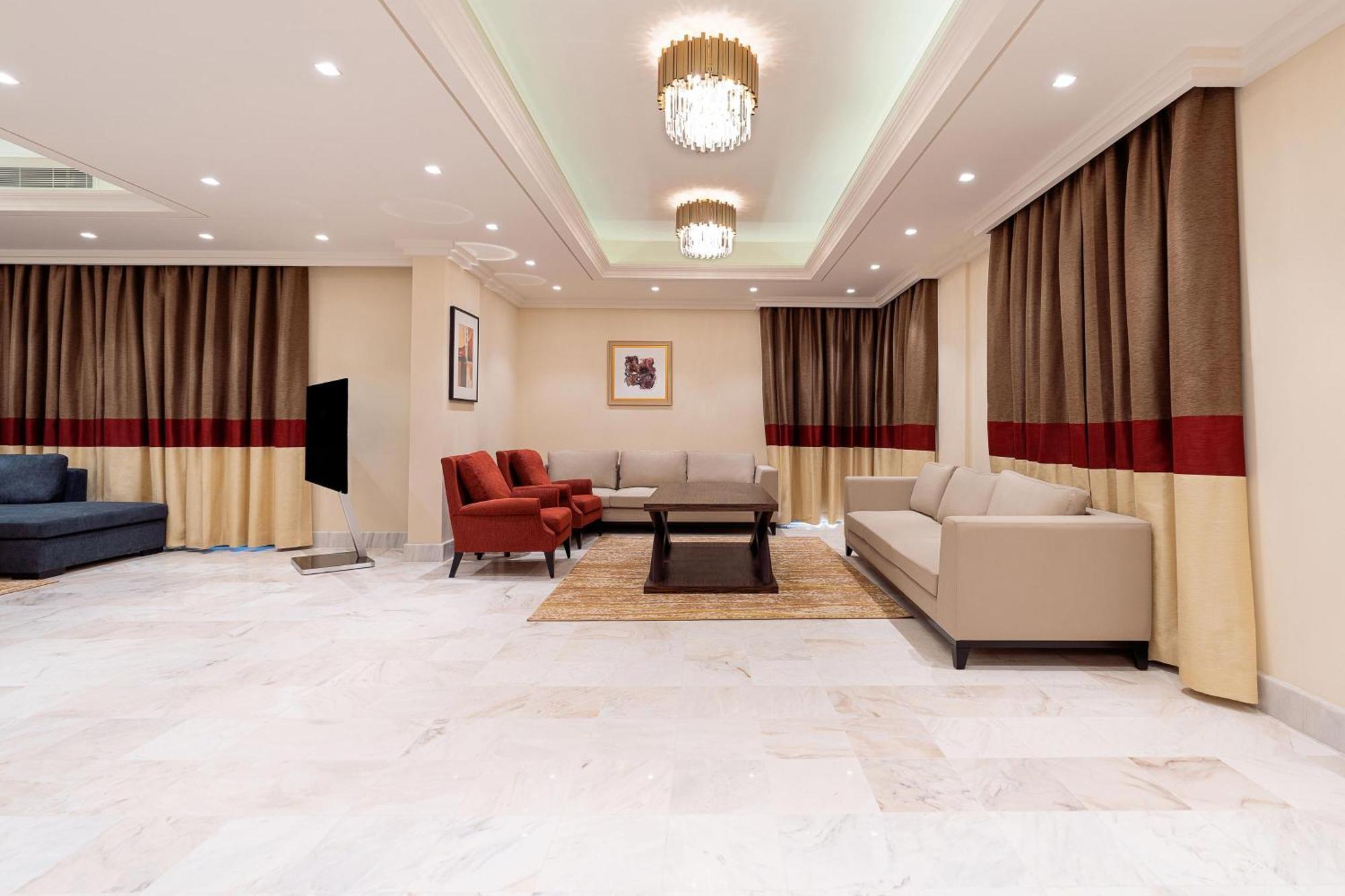 Sheraton Jeddah Hotel - Saudi Brothers Commercial Company Branch Exterior foto A 3D rendering of a living room